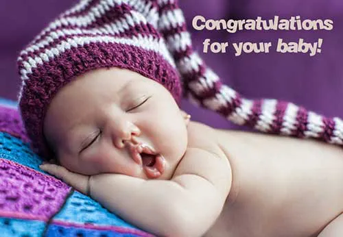 New Born Baby Greetings Greeting Cards 19421