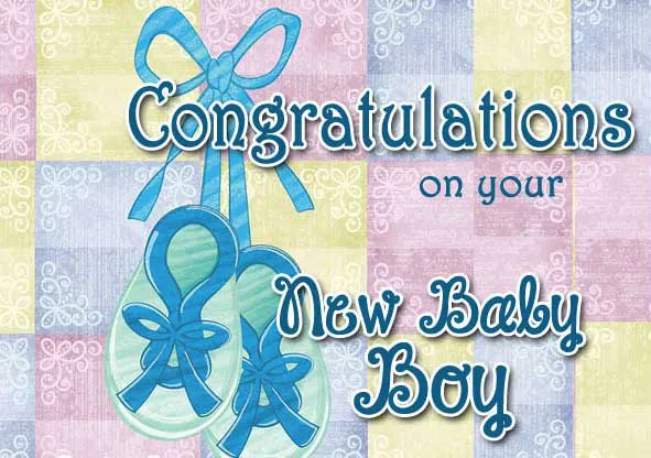 New Born Baby Greetings Greeting Cards 19428