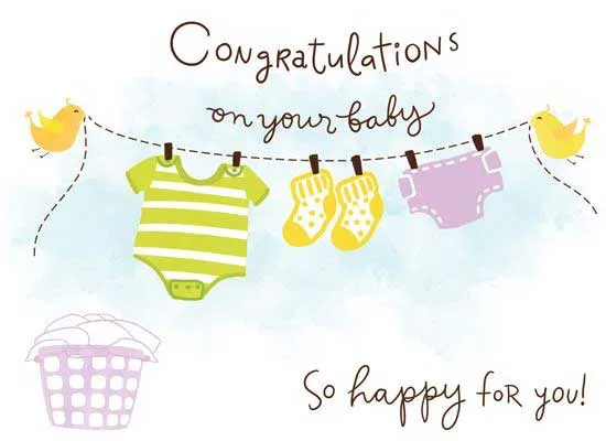 New Born Baby Greetings Greeting Cards 19425