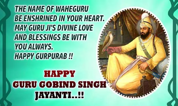 Guru Gobind Singh Jayanti Greeting Cards 15354