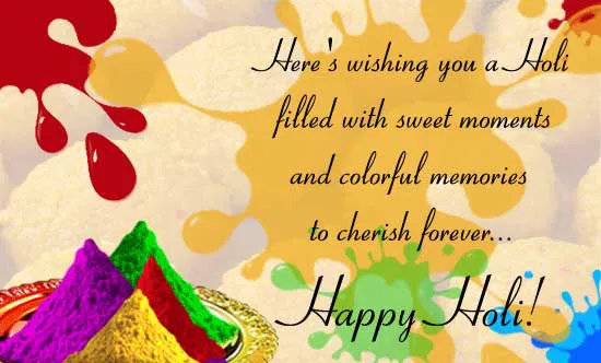 Holi Greeting Cards 16073