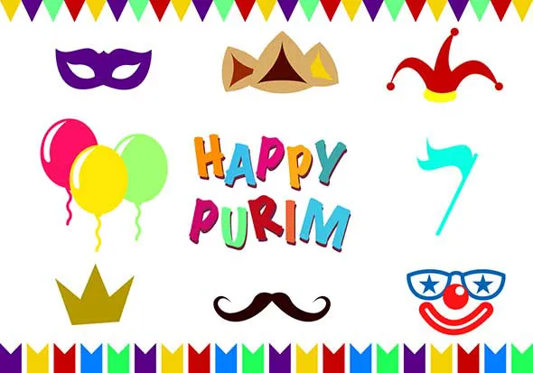 Purim Greeting Cards 17383