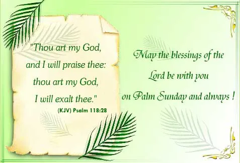 Palm Sunday Greeting Cards 17198