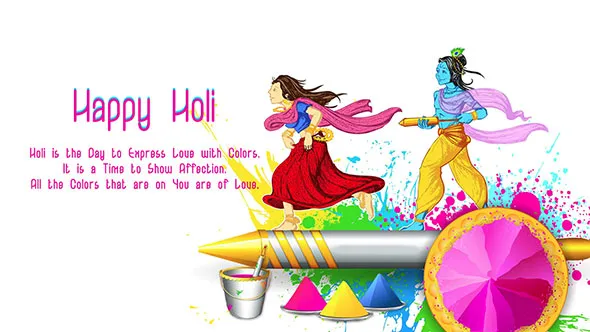 Holi Greeting Cards 16099