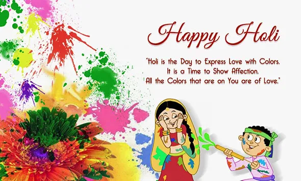Holi Greeting Cards 16109
