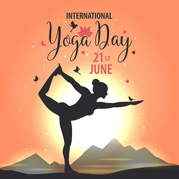 International Yoga Day Greeting Cards 20619