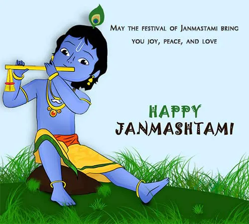 Krishna Janmashtami Greeting Cards 16248