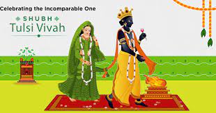 Tulsi Vivha Greeting Cards 