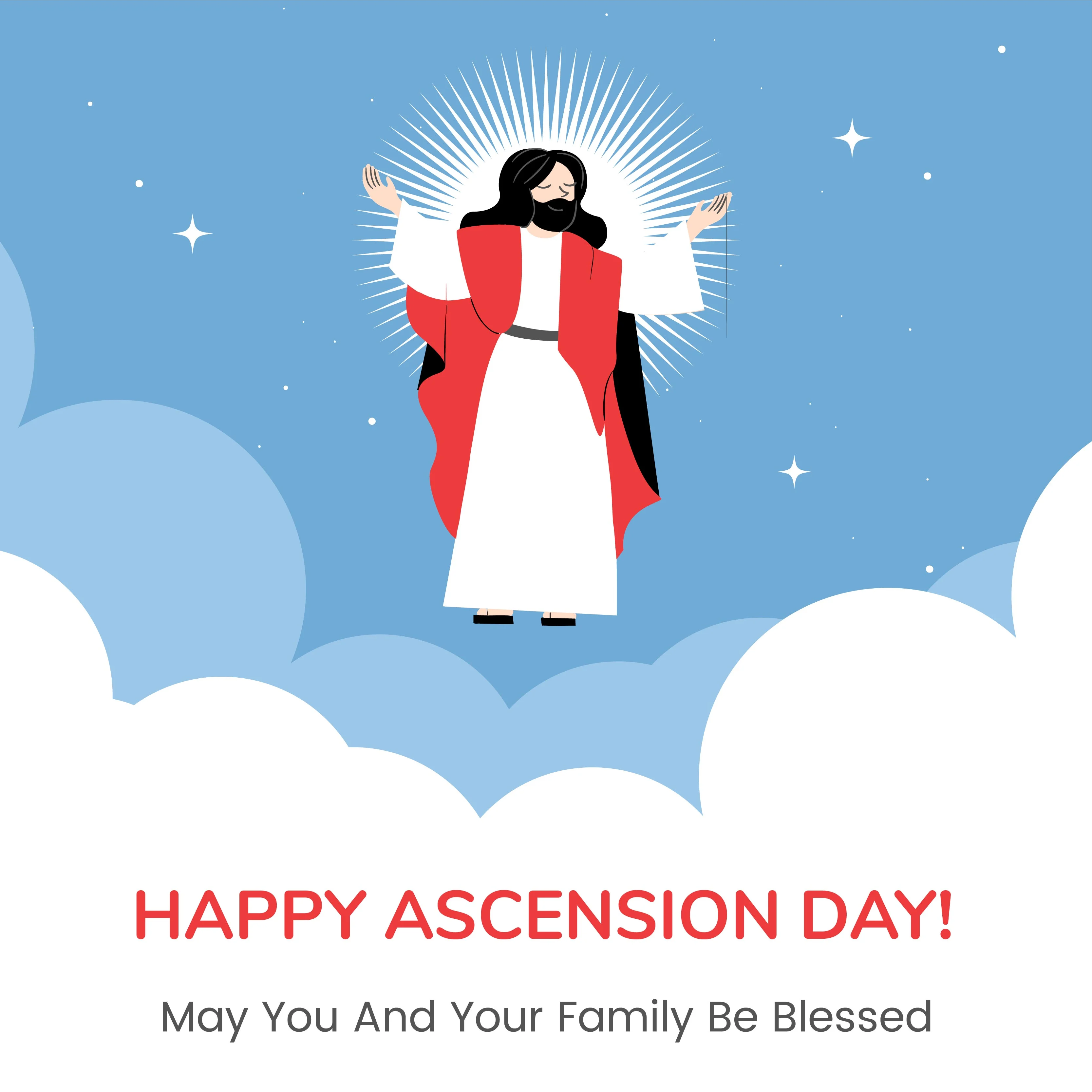Ascention Day Greeting Cards 