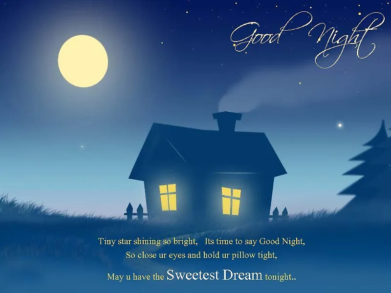 Good Night Greetings Greeting Cards 9419