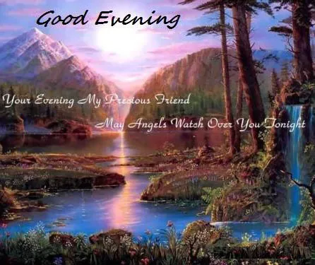 Good Evening Greetings Greeting Cards 8726