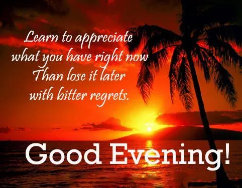 Good Evening Greetings Greeting Cards 8933