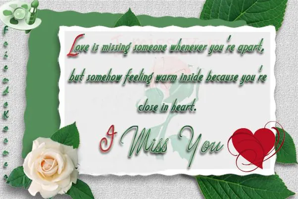 I Miss You Greetings Greeting Cards 13745