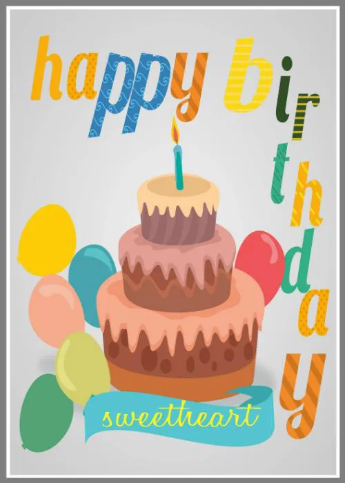 Birthday Greetings Greeting Cards 3895