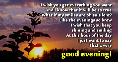 Good Evening Greetings Greeting Cards 8929