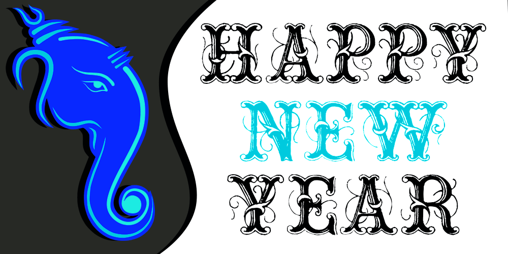 Happy New Year Greeting Cards 9813