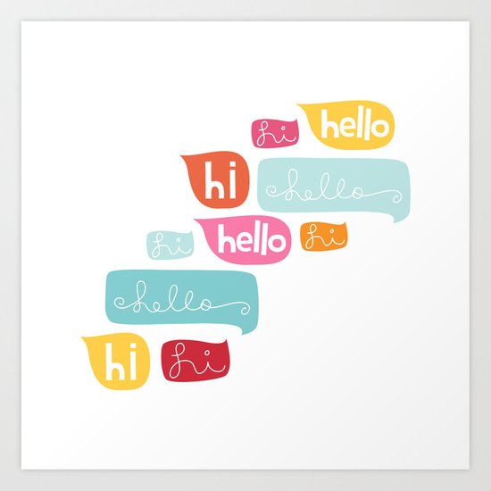Hi Hello Greetings Greeting Cards 99843