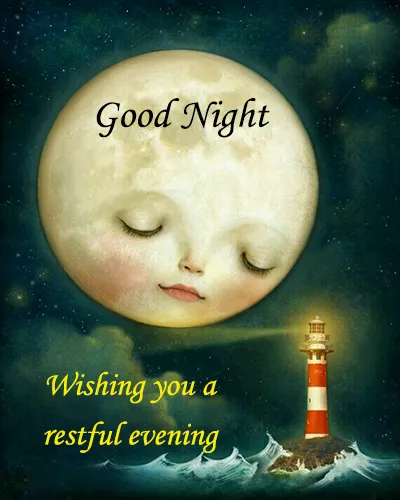 Good Night Greetings Greeting Cards 25994