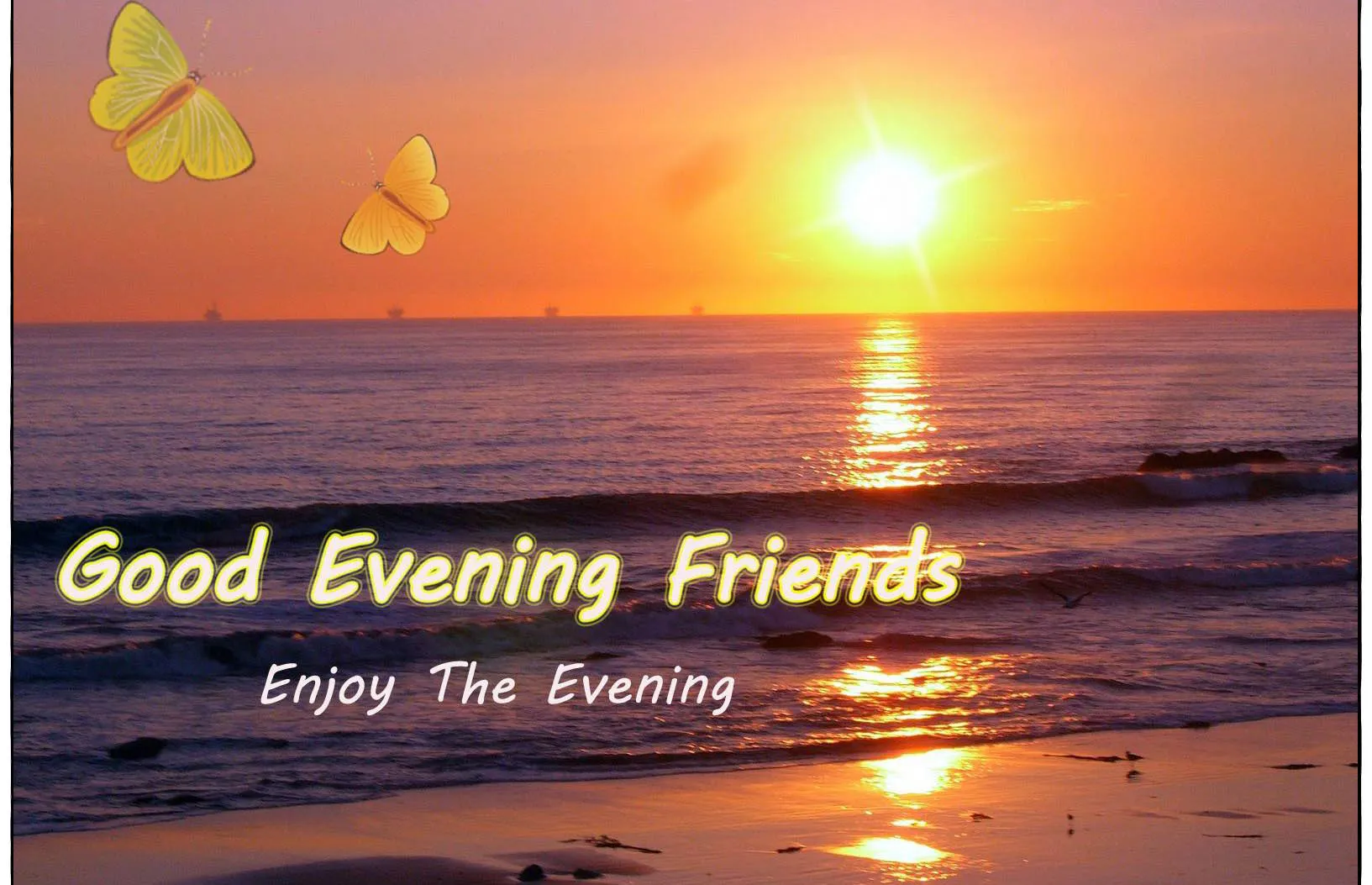 Good Evening Greetings Greeting Cards 8738