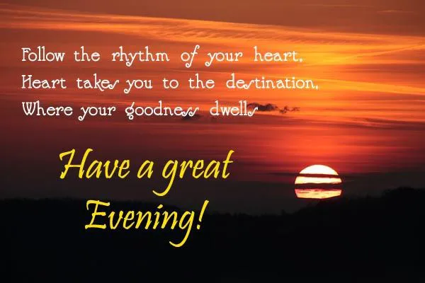 Good Evening Greetings Greeting Cards 9007