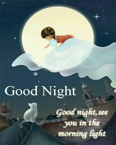 Good Night Greetings Greeting Cards 25965