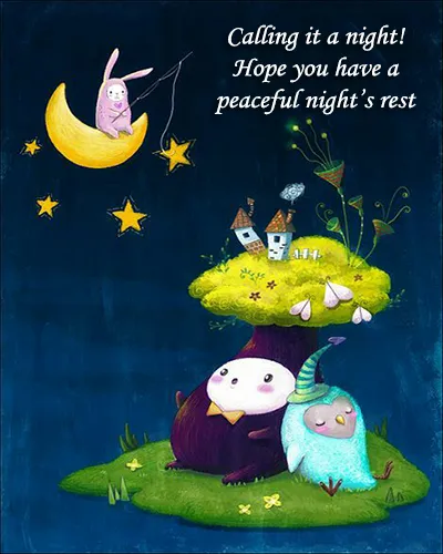 Good Night Greetings Greeting Cards 25989