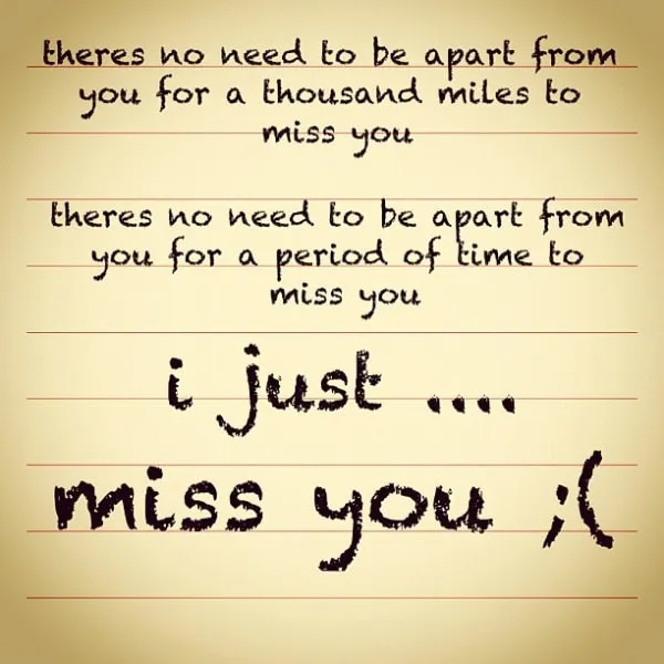 I Miss You Greetings Greeting Cards 13605