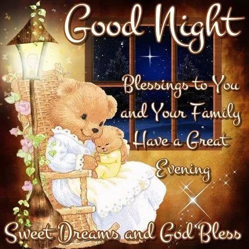 Good Night Greetings Greeting Cards 9331