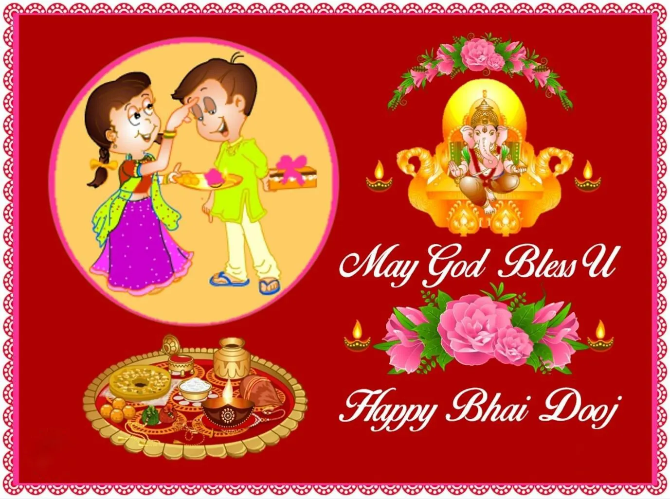 Bhai Dooj Greeting Cards 44210