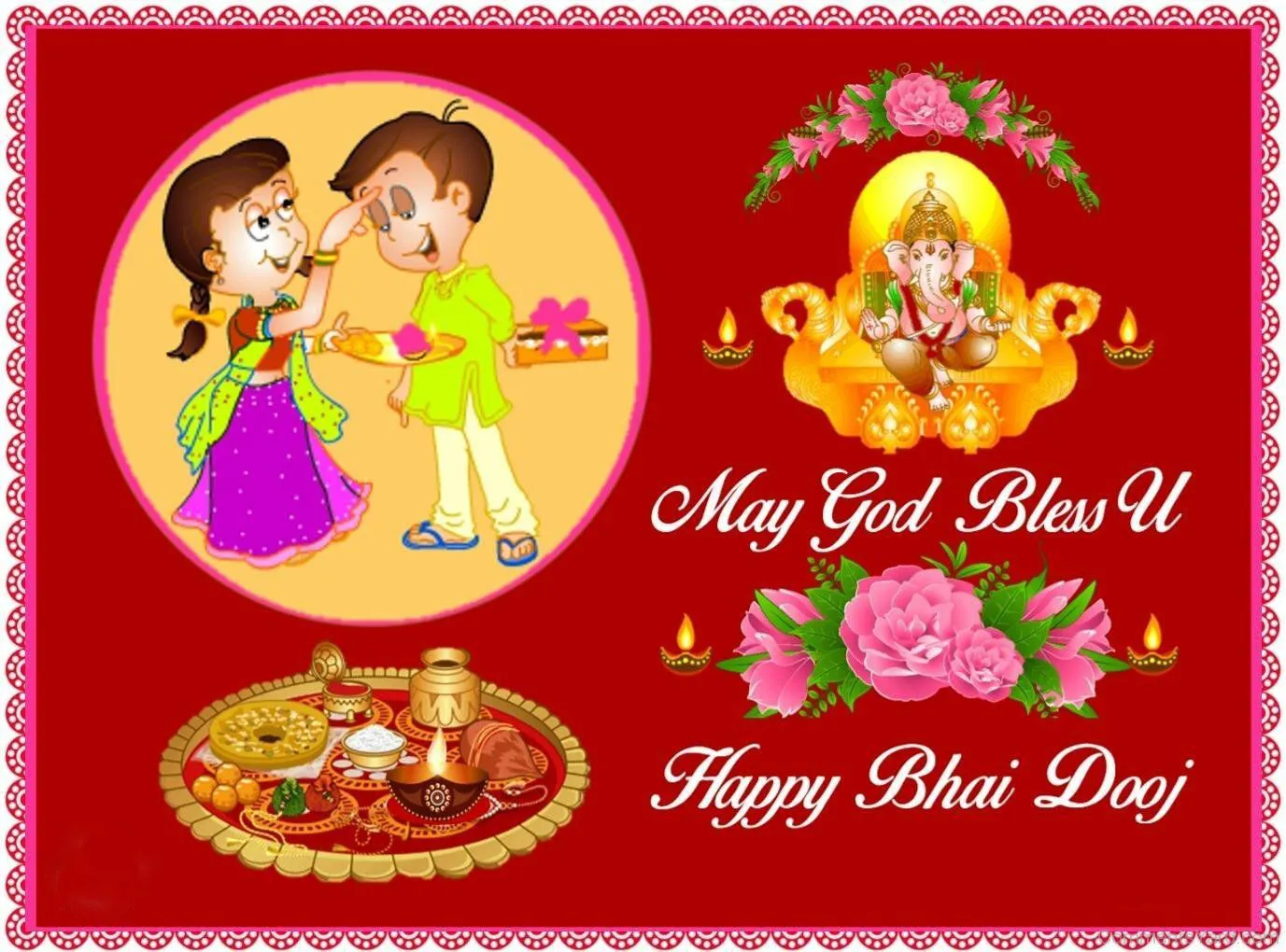Bhai Dooj Greeting Cards 44280