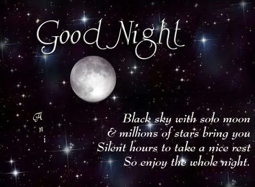Good Night Greetings Greeting Cards 9311