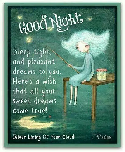 Good Night Greetings Greeting Cards 25829