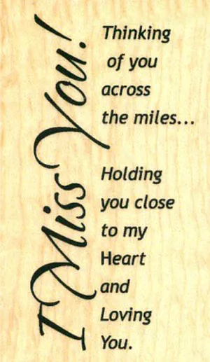 I Miss You Greetings Greeting Cards 13436