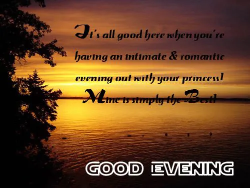 Good Evening Greetings Greeting Cards 9035