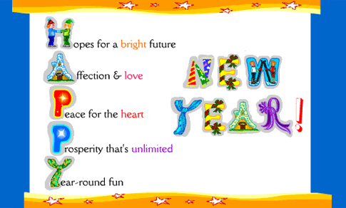 Happy New Year Greeting Cards 9796