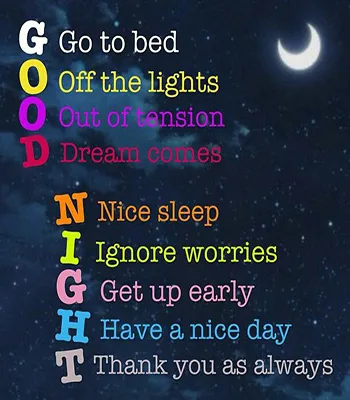 Good Night Greetings Greeting Cards 26118