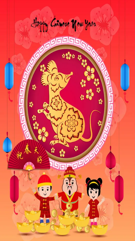 Chinese New Year Greeting Cards 71247