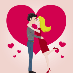 Kiss Day Greeting Cards 54425